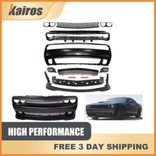 Fits 2008-2014 Dodge Challenger Hellcat Style Srt Front Bumper Cover Kit