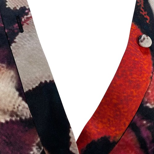 Alexander Mcqueen Butterfly Print Fringed Blouse In Viscose Women Multi Size 42 - Picture 3 of 9