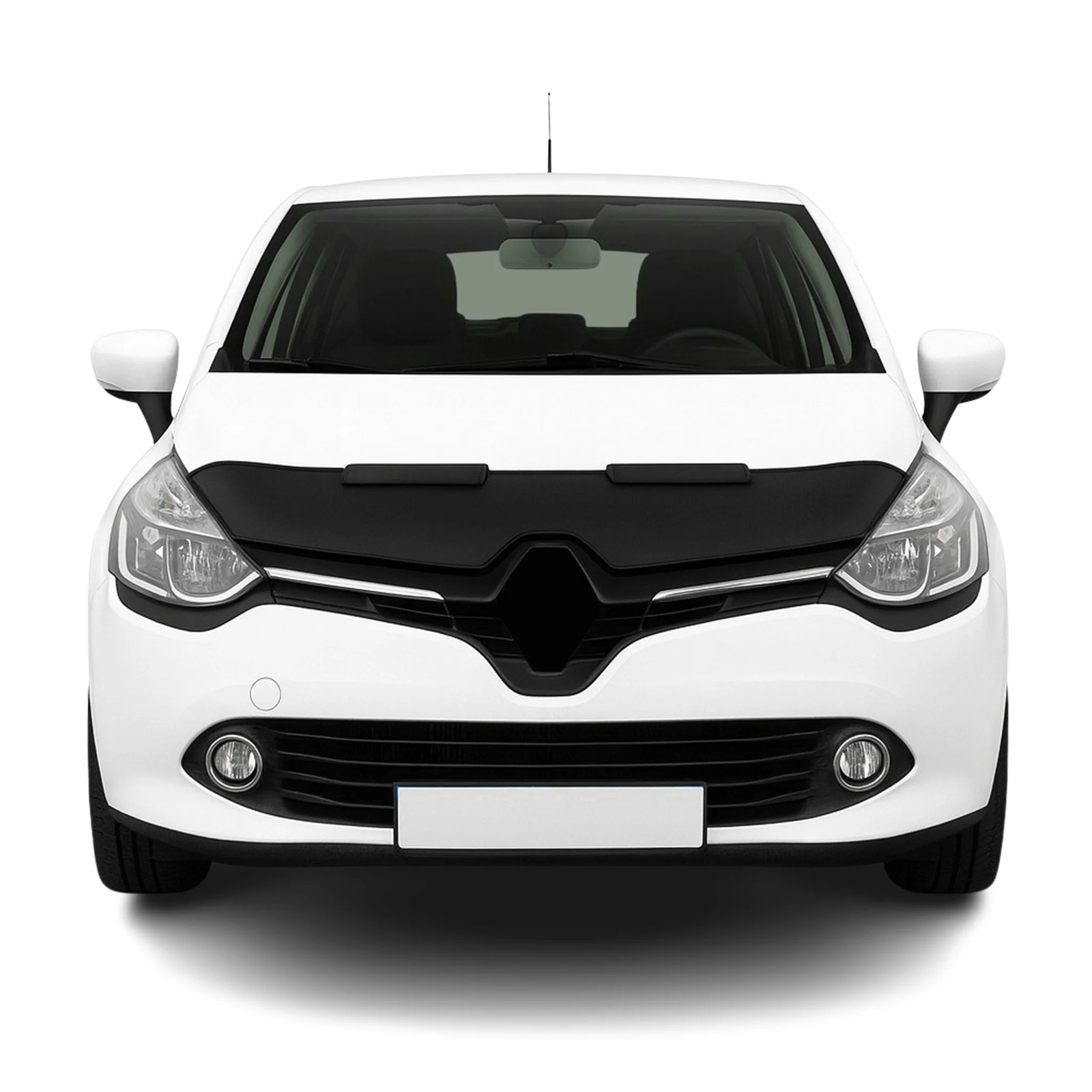 Protège capot de voiture Clio IV masque vinyle noir idéal trajets autoroute et vacances