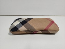 Burberry Nova Check Eyeglasses Sunglasses Clamshell Glasses Case Made In Italy
