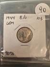 1944 Mercury Dime B/U or A/U