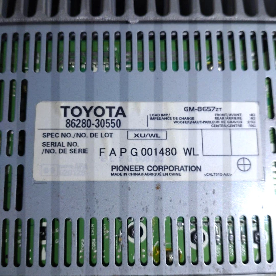 Lexus GS350 GS460 GS450h Audio Amplifier 86280-30550 OEM Part Tested Working - Image 2 of 3