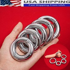 Metal Penis Cock Ring Delay Hard Time Stretcher Enhancer Stainless Male Toys USA