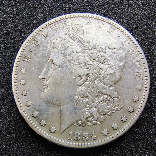 1884-S Morgan Silver Dollar - San Francisco - 90% Silver -  XF Details - Cleaned