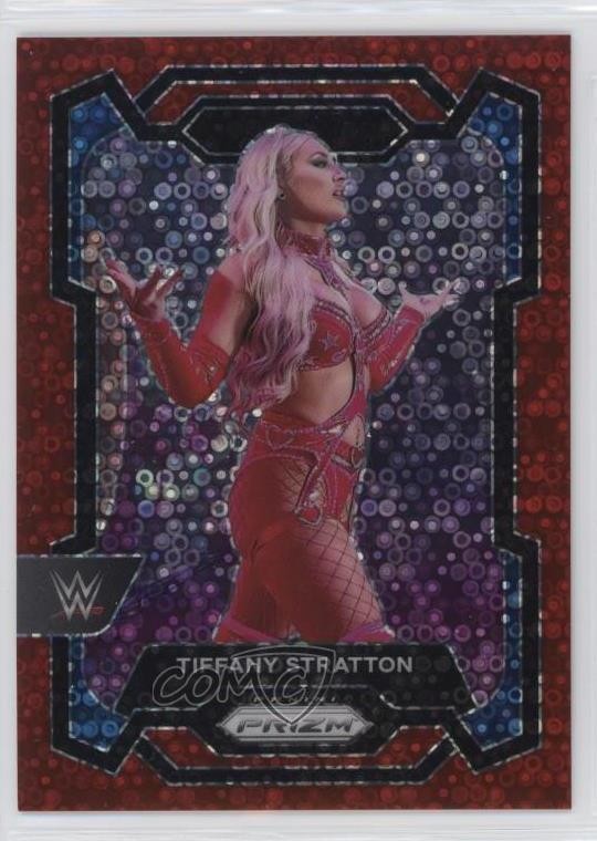2024 Panini Prizm WWE Red Under Card Prizm 19/99 Tiffany Stratton #115 11ch