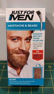 Just For Men Easy Brush In Mustache & Beard Color Blonde M-10/15