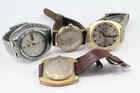 Assorted Vintage Mechanical Watches Certina Timex Seiko 5 Working x 4