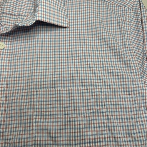 UNTUCKit Men's Shirt XL Russell Plaid Long Sleeve White Blue Red Regular Fit - Picture 6 of 12