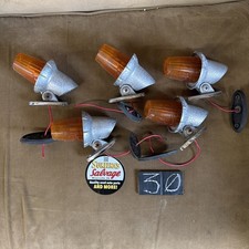 Vintage Amber Truck Cab Clearance Lights Lot Of 5 Signal Stat Vintage Amber Truck Cab Clearance Lights Lot Of 5 Signal Stat