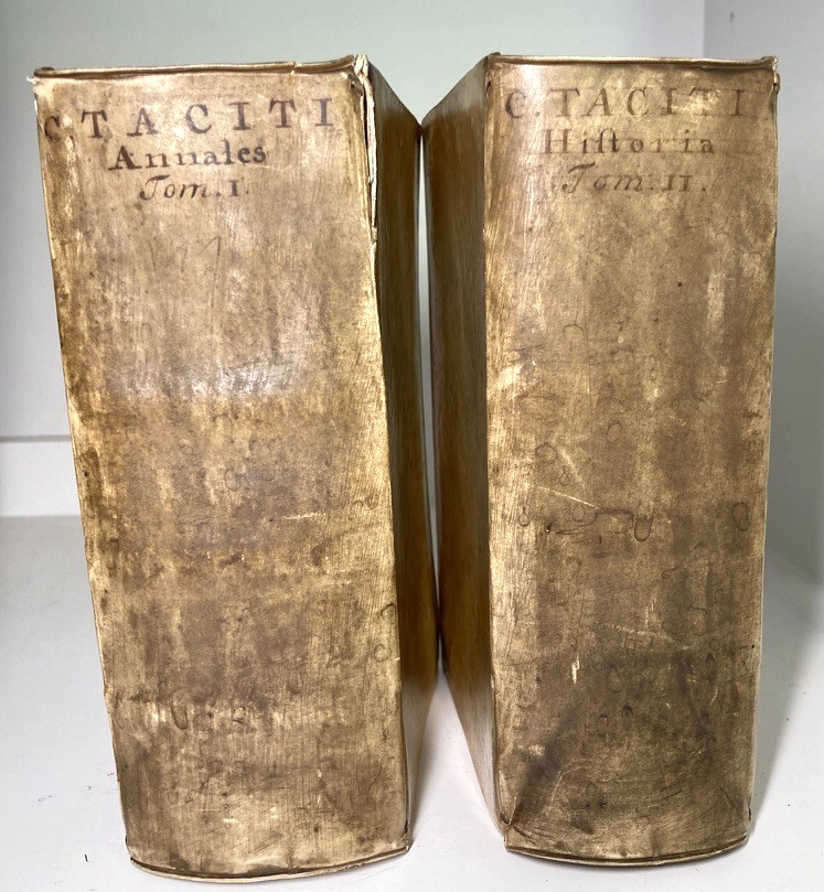 1685 Tacitus Opera Roman History Latin 2V Vellum Gronovius Cambridge Provenance