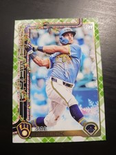 2025 Topps Holiday - Sal Frelick #H112 Holiday Green Plaid