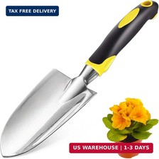 Garden Shovel, Trowel Garden Tool, Stainless Steel Heavy Duty Trowel, Soft Rubbe