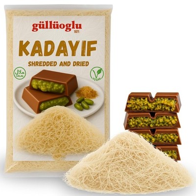 Dried & Shredded Kataifi - 500g - 1.1 lb Kadayif Chopped Fillo Dough, Shredded