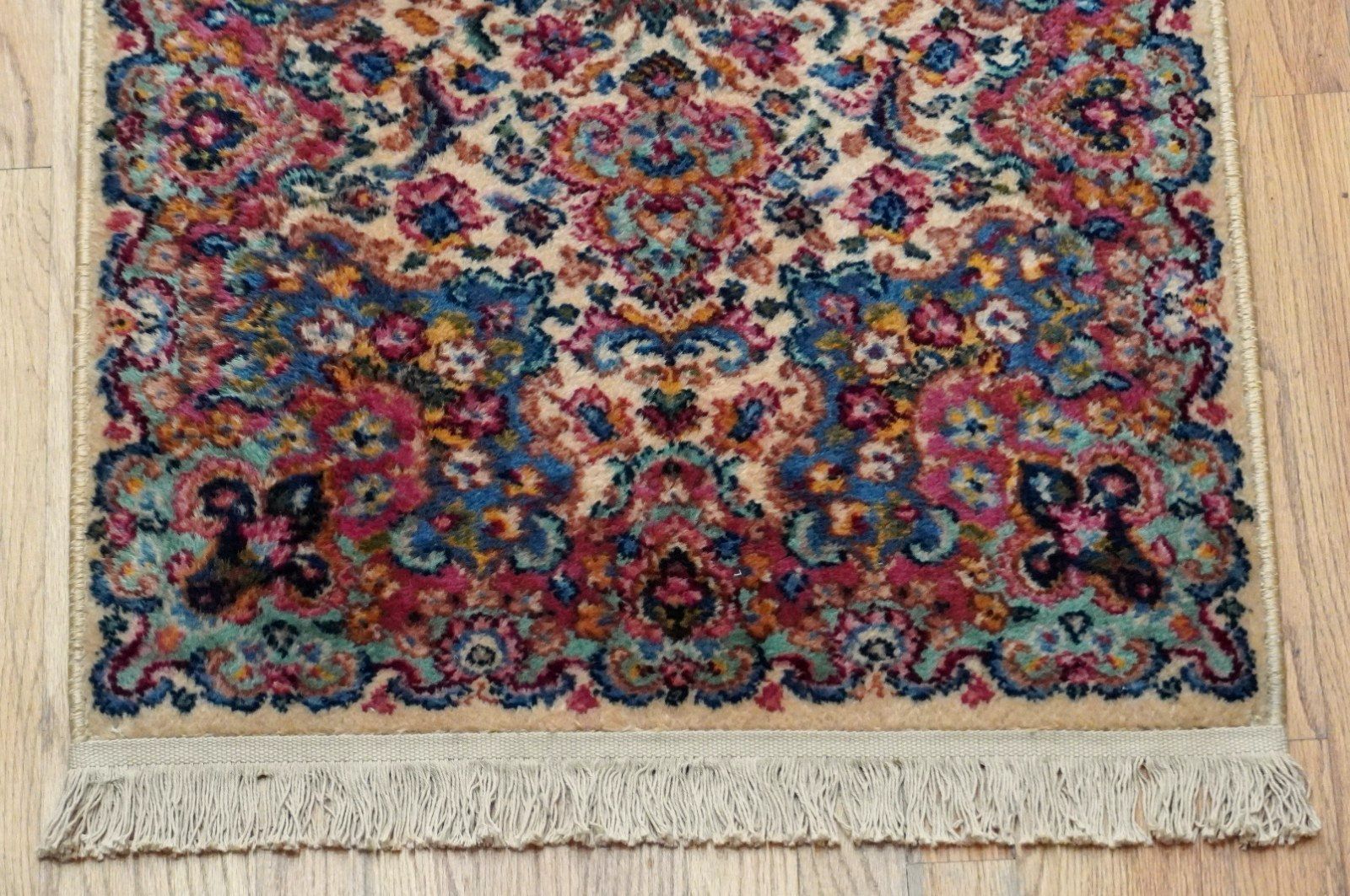 Authentic Original Karastan# 759 Kirman Wool Pile American Runner Rug 2'2" x 9'