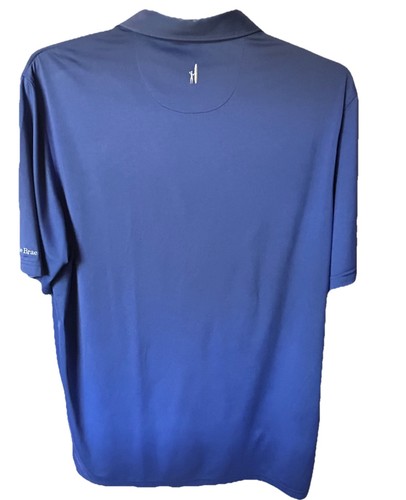 Johnnie-O Polo Men’s XL Royal Blue Golf Athletic W/Bonnie Brae Logo On Sleeve - Picture 2 of 6
