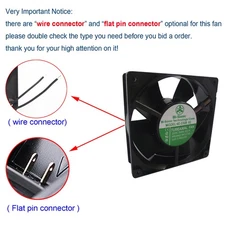 New Bi-Sonic 4E-230B 02 230V 50/60Hz 22/21W 120*120*38mm Axial Fan 1-Year Wa'tty