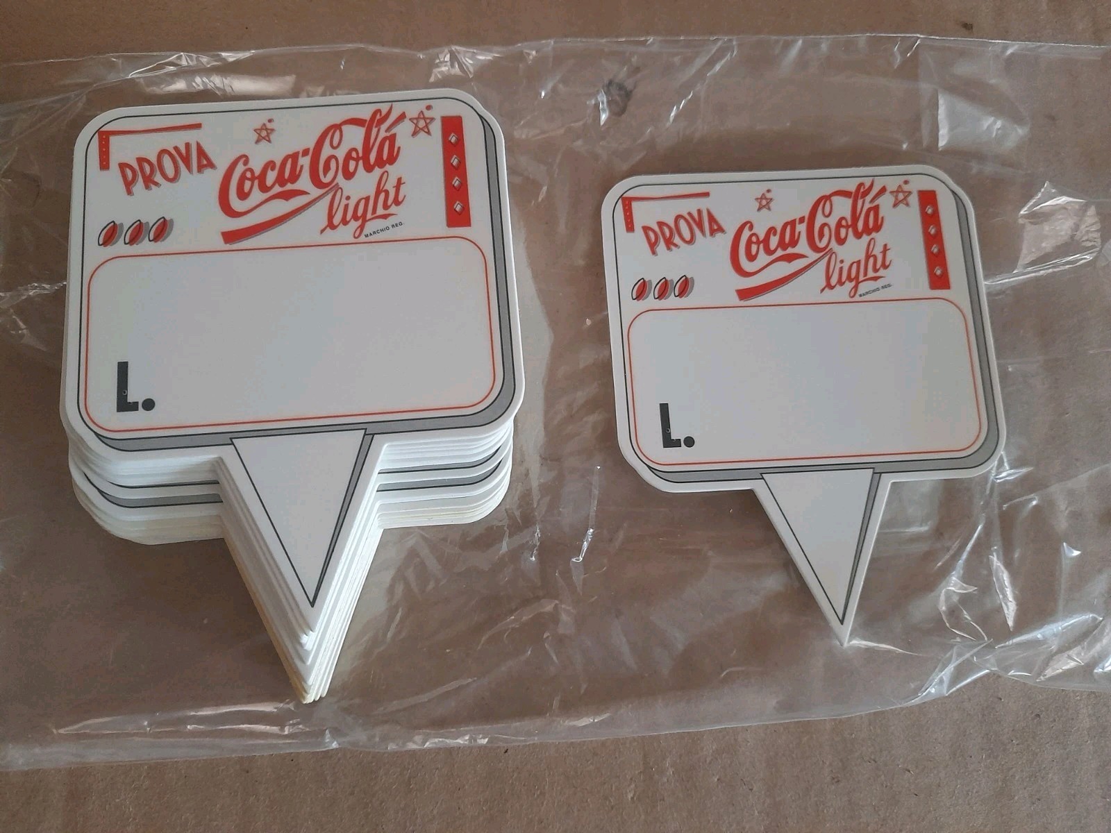 20 Espositori da Banco Prova Coca Cola Light Vintage 90s