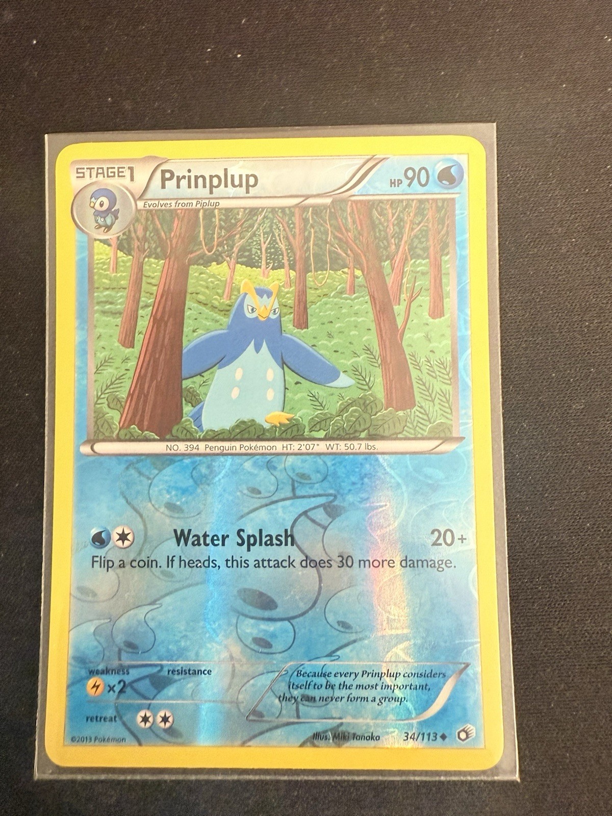 Prinplup 34/113 Reverse Holo Pokemon BW Legendary Treasures NM/LP