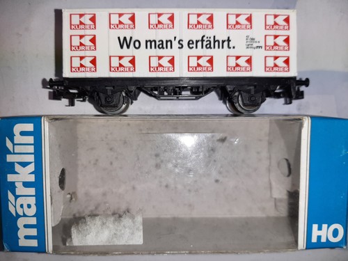 MÄRKLIN H0 89733 SONDERMODELL CONTAINERWAGEN DER ÖBB KURIER WO MAN´S ERFÄHRT OVP | Condition: Gebraucht