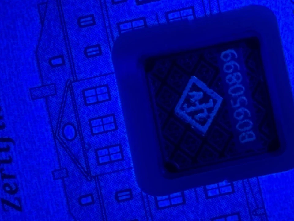 Geiger 1 grama ouro 999,9 em ensaio - Imagem 2 de 3