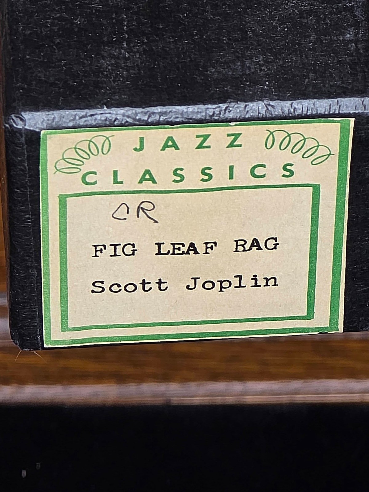 VINTAGE JAZZ CLASSICS PIANO ROLL FIG LEAF RAG SCOTT JOPLIN