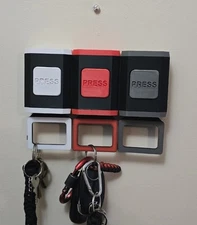 Wall Mount Key Holder with Quick Release | 3D Printed Key Organizer