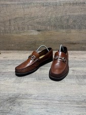 Cole Haan City Chestnut Lether Horse Bit Loafers Men's Size 9.5
