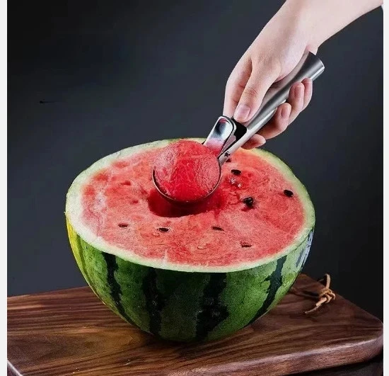 1pc ICE CREAM SCOOP STAINLESS STEEL MASH POTATO ICE CREAM SPOON BALL - Image 3 of 4