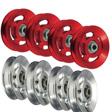 NEW 88MM Universal Bearing Pulley Wheel Cable Gym Fitness Equipment Aluminum US