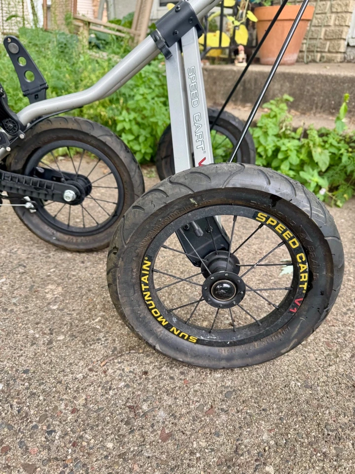 Sun Mountain Speed Cart V1 Push Pull Cart Three Wheels Black - Image 3 of 4