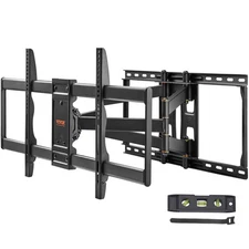 Full Motion TV Mount Fit for Most 26-90in TVs Swivel Tilt Horizontal Adjustment 