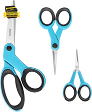 Fabric Scissors Set - Sharp Stainless Steel Blade and Soft Handles, Sewing, Craf
