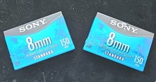 Sony 8mm 120 Minutes P6-150MPL Video 8 MP Standard Video Tapes Lot of 2 - Sealed