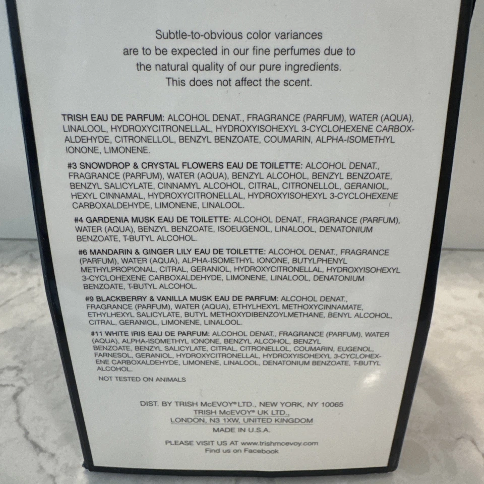 Trish McEvoy 3 Snowdrop & Crystal Flowers 1.7 OZ EAU DE TOILETTE NEW IN BAG - Image 3 of 3