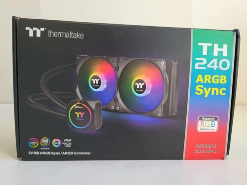 Thermaltake - TH240 ARGB Sync 240mm AIO Liquid Cooler (2x 120mm ARGB PWM Fans)
