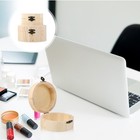 2 Pcs Small Decorative Box Storage Bins Circle Boxes with Lids Round Craft