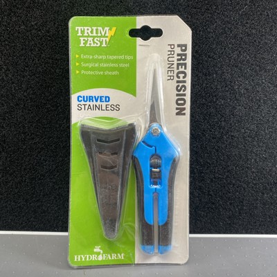 Hydrofarm Precision Pruners, Curved / Straight, Stainless/Titanium