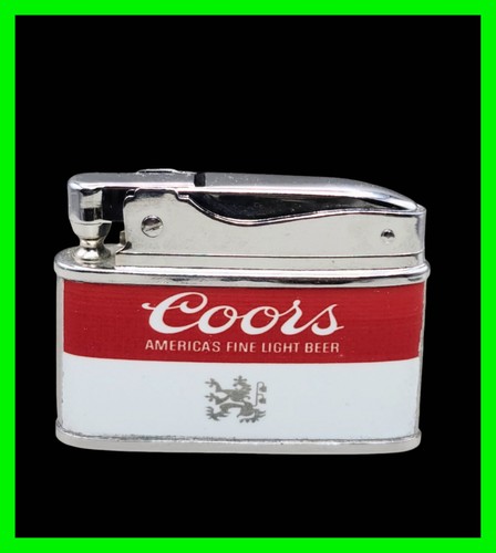 Vintage Coors Beer Double Sided Advertising Petrol Lighter - UNFIRED - HTF