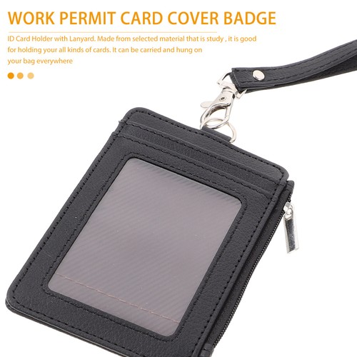 Coin Wallet Card Holder Work Badge Lanyard Id Holders for Badges - Imagen 6 de 12