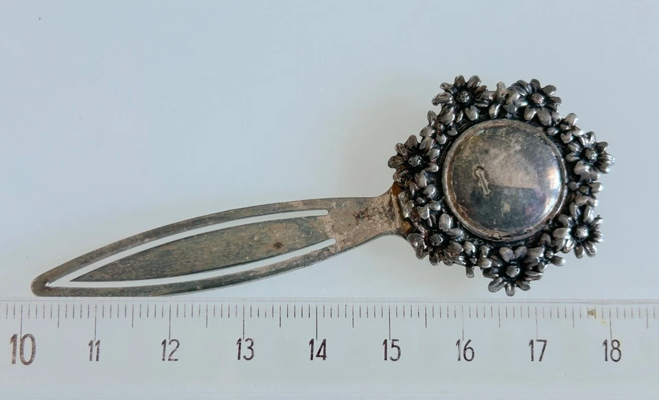 Segnalibro argento 925 vintage - Immagine 4 di 4