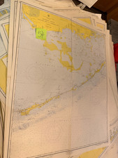 Amazing Florida Keys Vintage - US Coast & Geodetic Survey Nautical Maritime Map