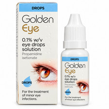 Golden Eye Drops 10ml for the Treatment of Minor Eye Infections Eye Solution