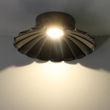 12V RV Interior Ceiling Light - Flush Mount Metallic Pendant Fixture with