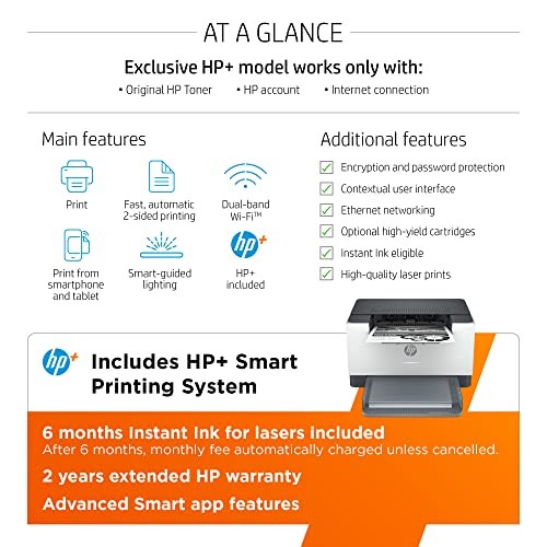 HP LaserJet M209dwe Wireless Black & White Printer HP 6GW62E - Gray - Picture 4 of 5