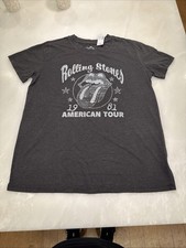 Ladies Rolling Stones T-Shirt, NWT, Small, Charcoal