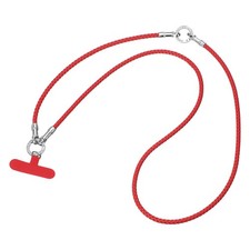 Phone Lanyard, 25.6 Inch Crossbody Cellphone Strap with Tether Tabs, Red