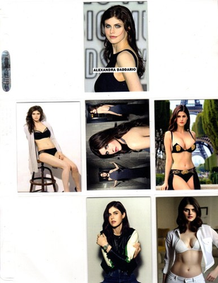 #ad ALEXANDRA DADDARIO CUSTOM TRADING CARD 6 CARDS SET $6.80