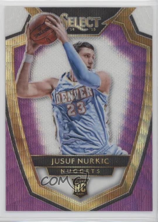 2014 Panini Select Premier Level Purple & White Prizm Jusuf Nurkic Rookie RC 0ad