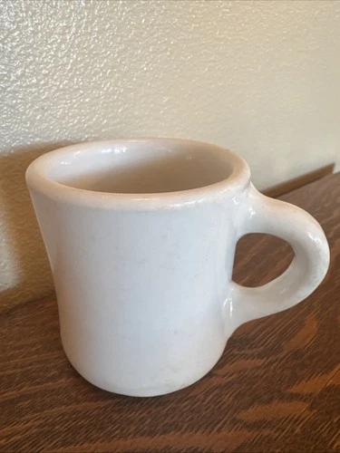 VINTAGE TEPCO VIT. CHINA U.S.A. STONEWARE MUG DINER RESTAURANT WHITE