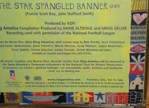 CHER THE STAR SPANGLED BANNER 1 TRACK PROMO CD SINGLE - Picture 4 of 7